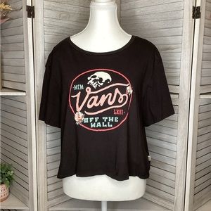 VANS Off The Wall crop top graphic t-shirt.